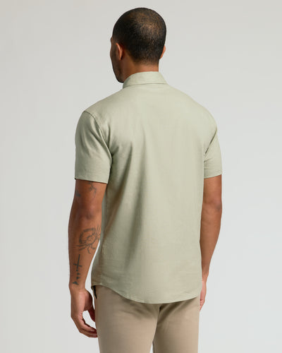Linen Short Sleeve Shirt - Mossy Oak