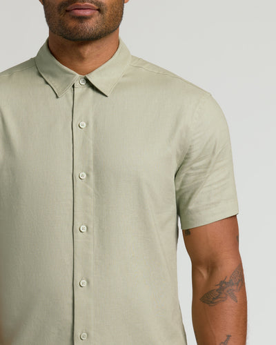 Linen Short Sleeve Shirt - Mossy Oak