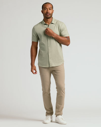 Linen Short Sleeve Shirt - Mossy Oak