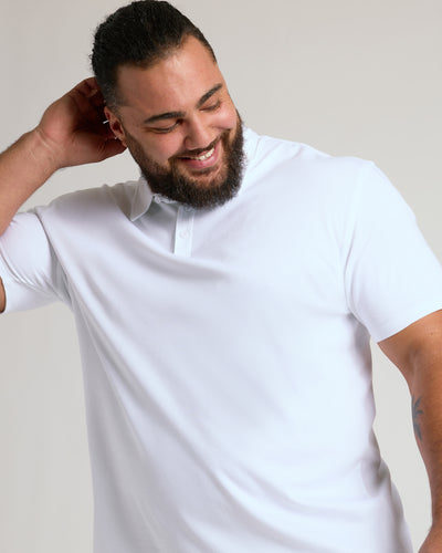 Premium Pima Polo - White
