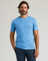 Man wearing Premium Pima Crew 7-Pack T-shirt, hands relaxed.