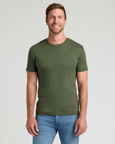 Premium Pima Crew Neck - Grove