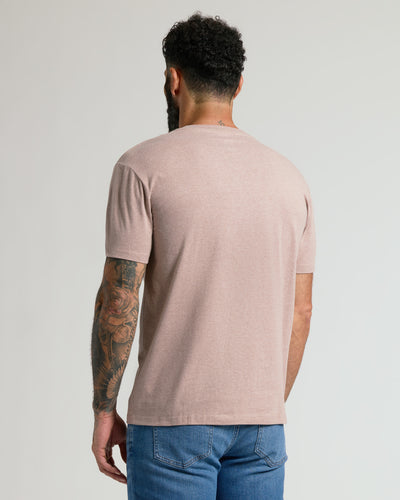 Klassischer V-Ausschnitt - Light Heather Slate Mauve