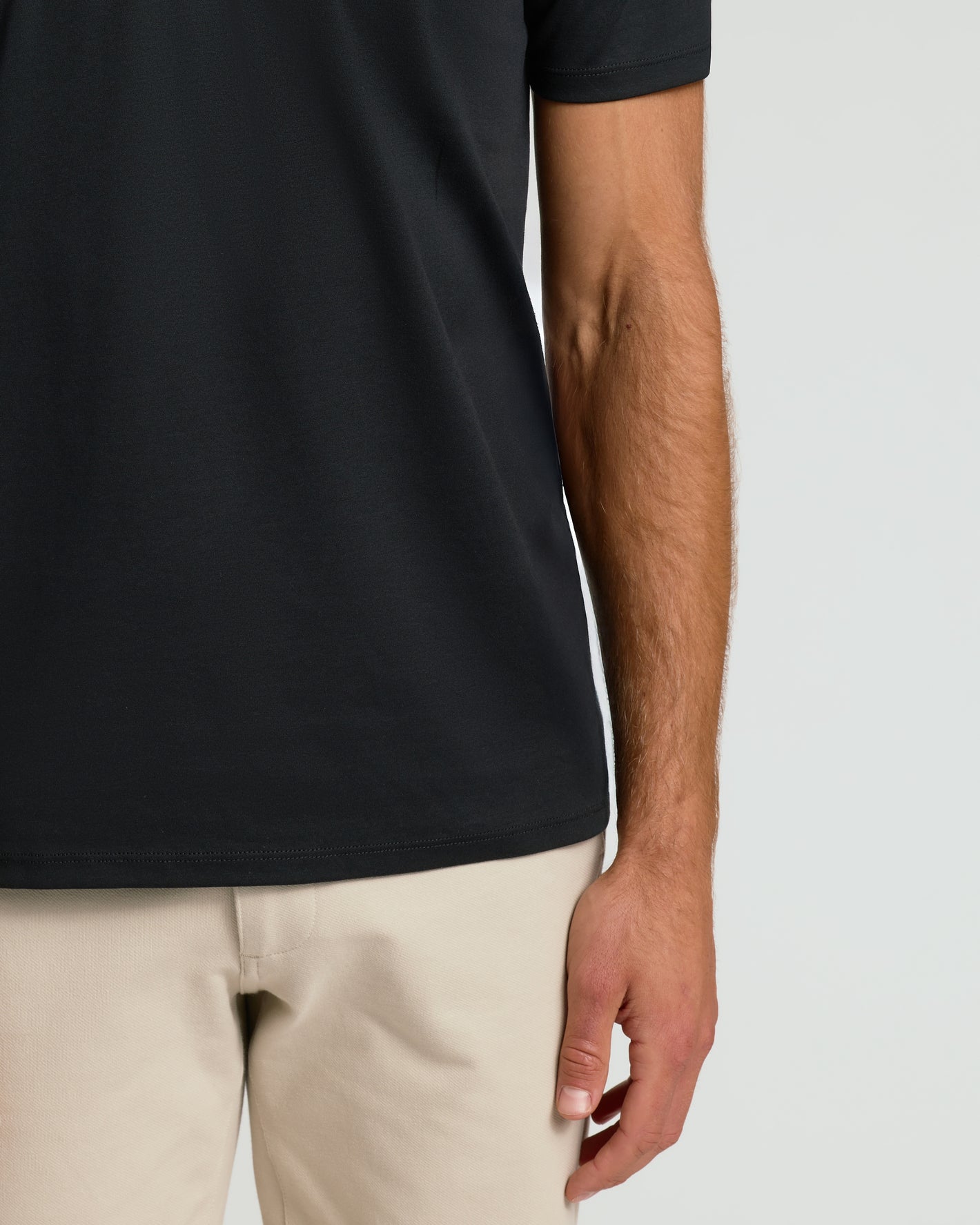 Premium Pima V-Neck 7-Pack in black, showcasing sleek fit and quality.