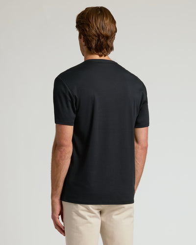 Black Premium Pima V-Neck 2-Pack