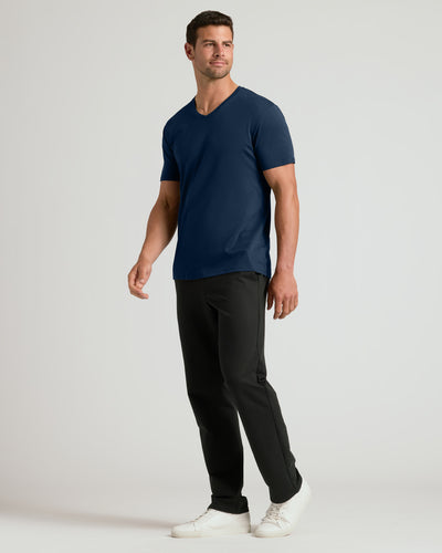 Premium Pima V-Neck - Navy