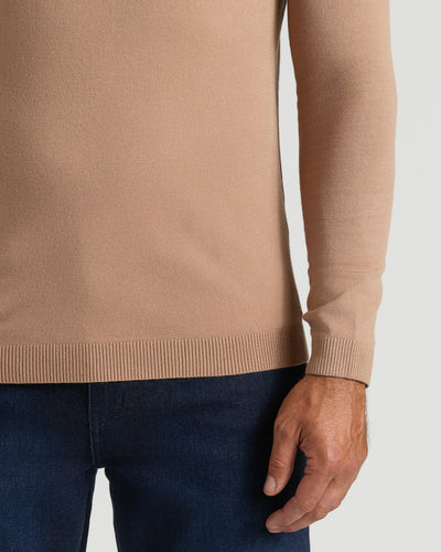 Dressy V-Neck Sweater - Truffle