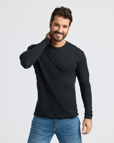 Black Classic Long Sleeve Crew Neck 10-Pack
