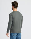 Back view of Seasonal Classic Long Sleeve Henley 3-Pack.