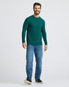 Man wearing Classic Long Sleeve Crew Neck from 6-Pack collection.