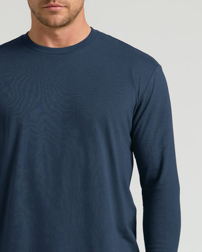 Classic Long Sleeve Crew Neck - Navy