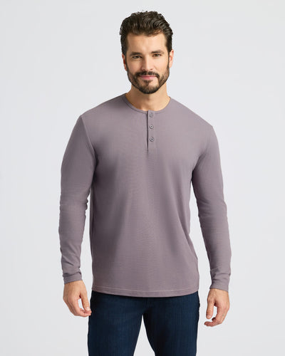 Classic Long Sleeve Henley - Ashberry