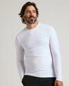 White Active Long Sleeve Crew T-Shirt