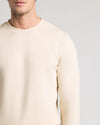Dune Fleece French Terry Pullover Crew Neck on a man’s torso.