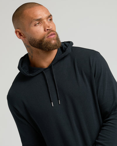 Waffle Hoodie - Black