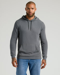 True ClassicMan wearing Dark Tones Waffle Hoodie 2-Pack with jeans.