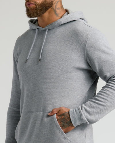 Waffle Hoodie - Heather Gray
