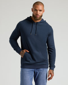 True ClassicMan in Navy Waffle Hoodie from Heather Gray & Navy Waffle Hoodie 2-Pack.