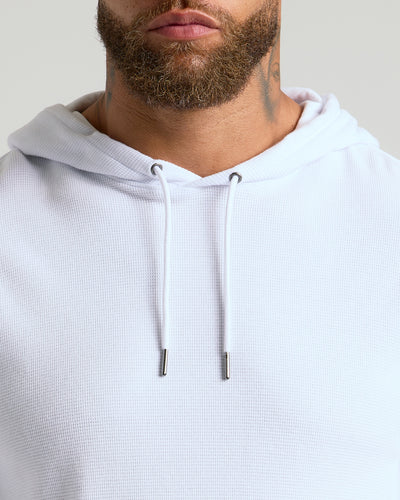 Waffle Hoodie - White