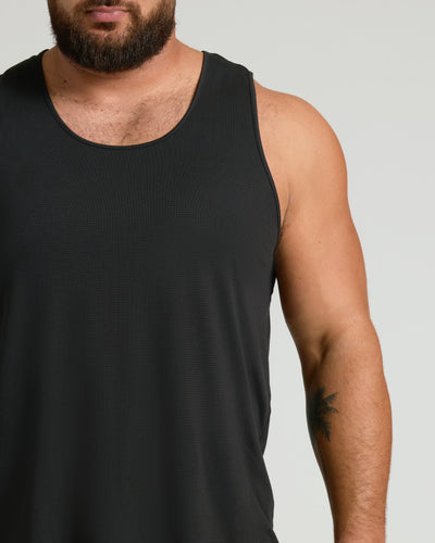 All Black Active Mesh Tank 6-Pack