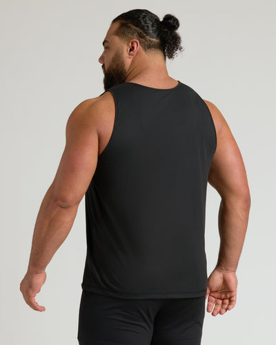 Black & Navy Active Mesh Tank 6-Pack