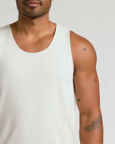 Ärmelloses Aktives Mesh-Tanktop - Dove