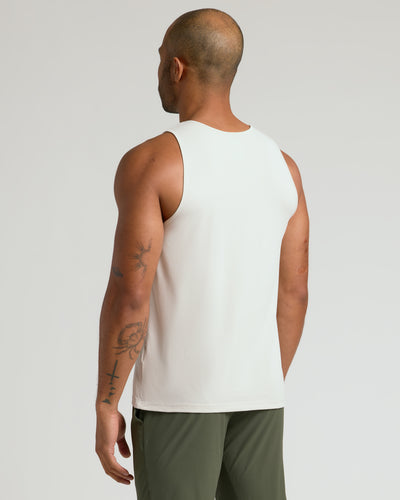 Ärmelloses Aktives Mesh-Tanktop - Dove