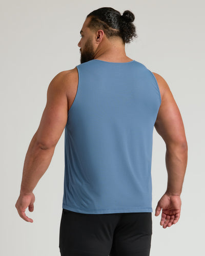 Sleeveless Active Mesh Tank - Fiord