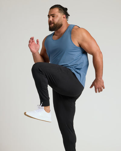 Sleeveless Active Mesh Tank - Fiord