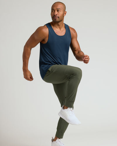 Black & Navy Active Mesh Tank 6-Pack