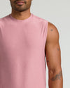 Quartz Rose Sleeveless Active Muscle Tee with insect tattoos visible on arm.