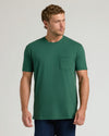 Balsam Pocket Crew Tee on male model, showcasing fit and style.