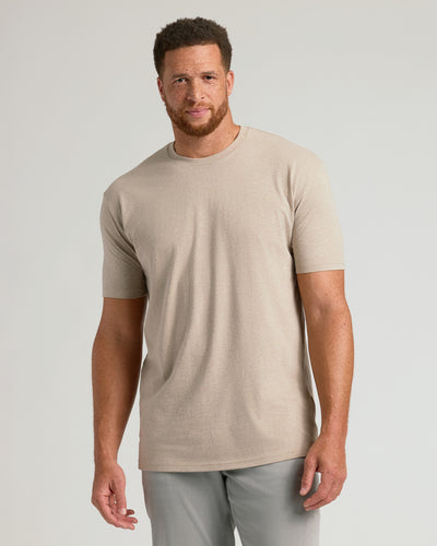 Tall Classic Crew Neck - Heather Fennel 