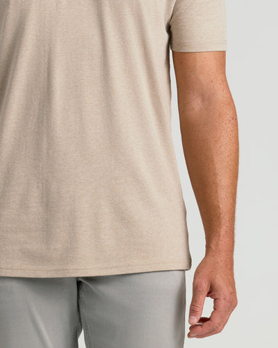 Tall Classic Crew Neck - Heather Fennel 