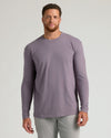 Seasonal Tall Classic Long Sleeve Crew 6-Pack worn by male model.