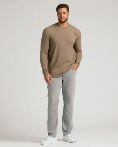 Tall Classic Long Sleeve Crew Neck - Dark Heather Sagewood