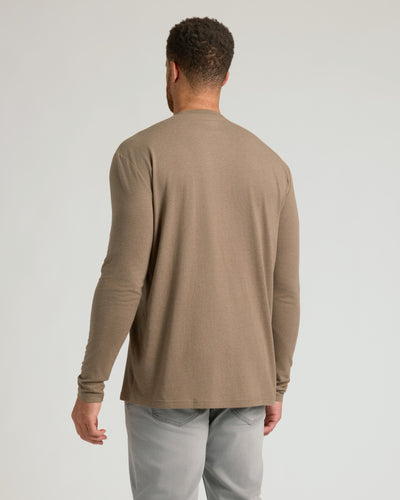 Tall Classic Long Sleeve Crew Neck - Dark Heather Sagewood