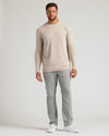 Seasonal Tall Classic Long Sleeve Crew 3-Pack worn by relaxed male model.