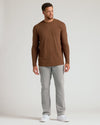 Sepiawood Tall Long Sleeve T Shirt on male model.