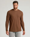Man wearing Seasonal Tall Classic Long Sleeve Crew shirt.