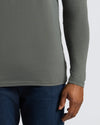 Carbon Tall Long Sleeve T-Shirt on person with dark jeans.