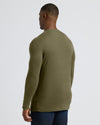 Military Green Tall Long Sleeve T-Shirt on male model from behind.