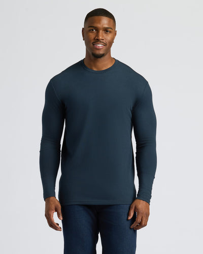 Tall Classic Long Sleeve Crew Neck - Navy