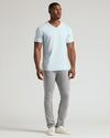 Icicle Tall Classic V-Neck on man, tailored for taller frames.