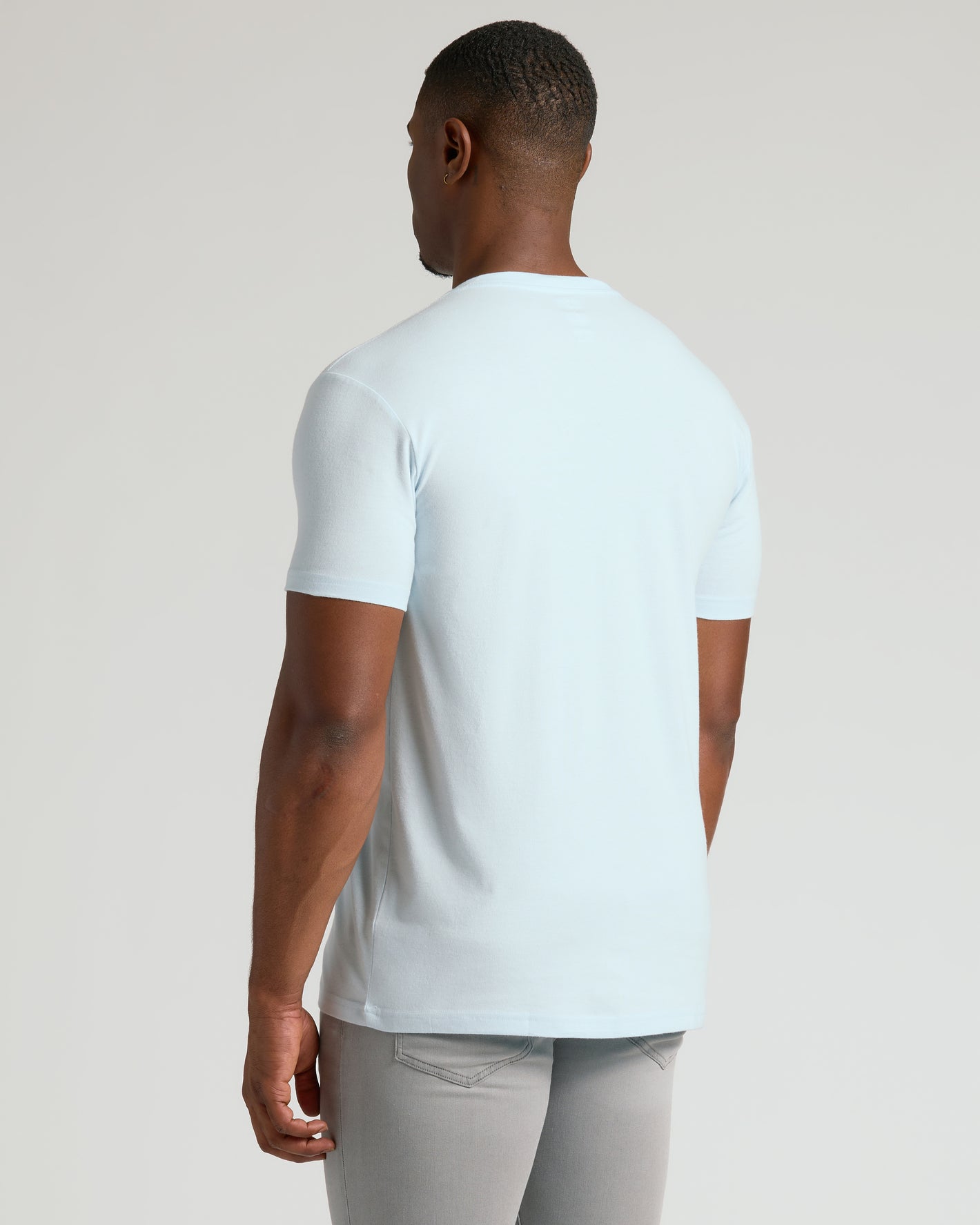 Icicle Tall Classic V-Neck, tailored fit, highlighting back view elegance.