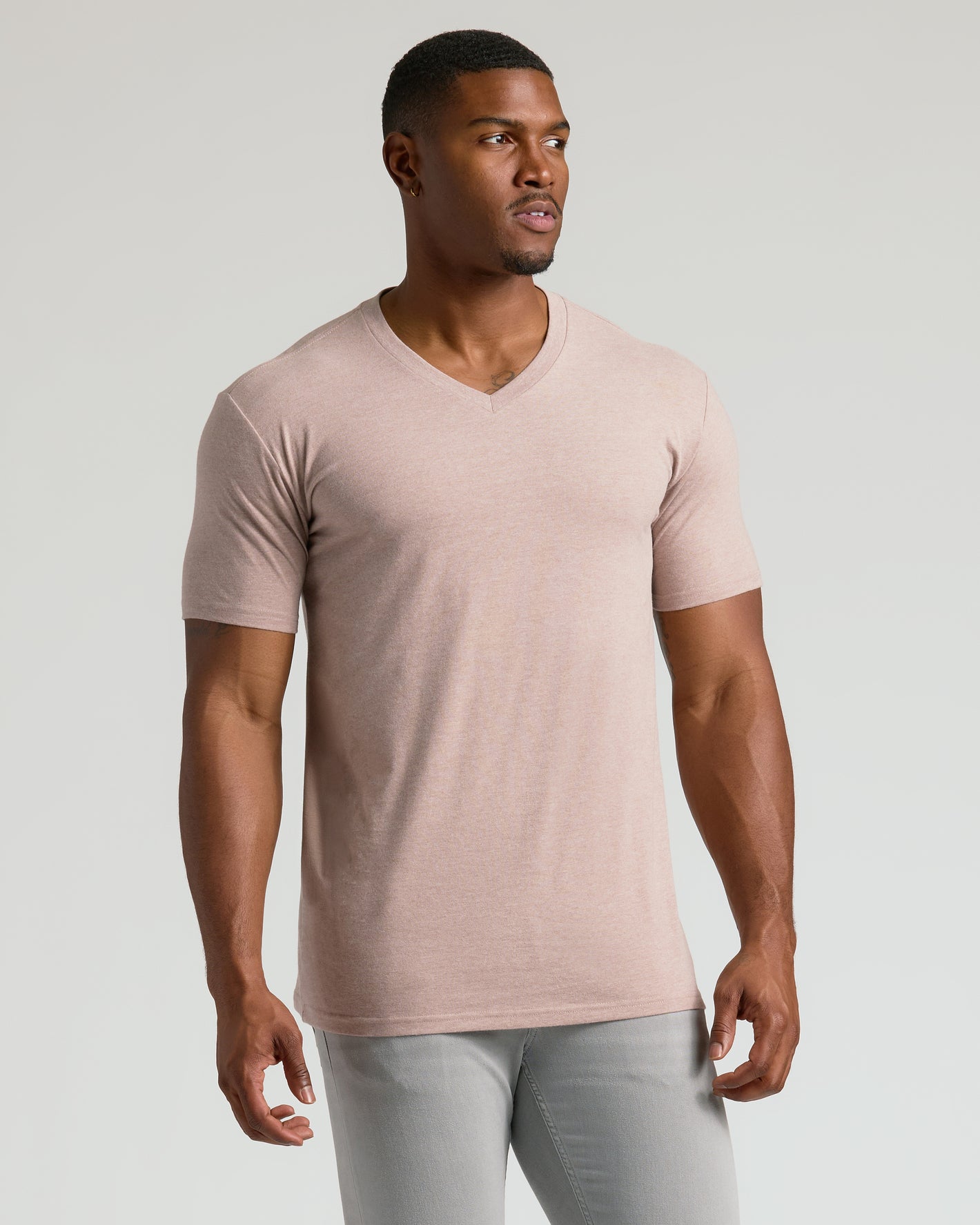 Male model in Seasonal Tall Classic V-Neck 6-Pack.