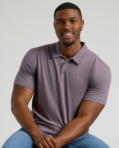 Polo classique grand - Dark Heather Amethyst