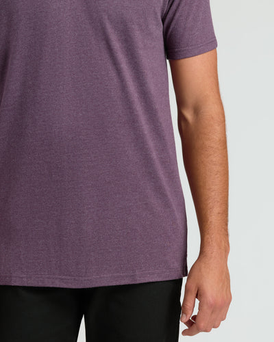 Tall Classic Polo - Dark Heather Plum