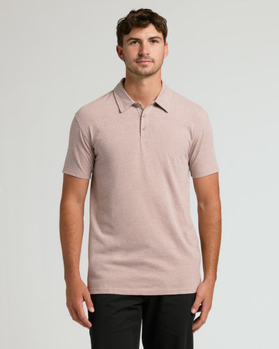 Tall Classic Polo - Light Heather Slate Mauve