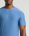 Azul Tall Active Crew Neck 2.0 on model in neutral setting.